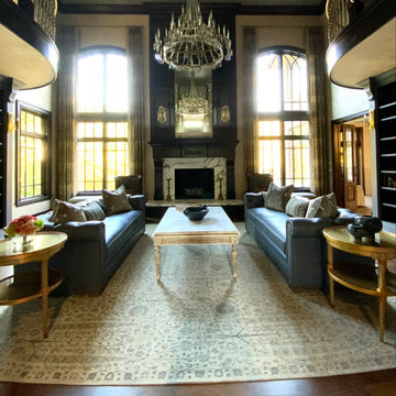 A Luxurious Two-Story Home Library
