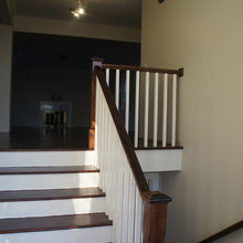 stair railing and floors