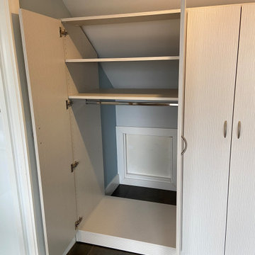 Custom White Master Bedroom Closet Minnetonka MN