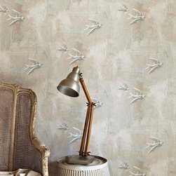 FRESCO BIRDS NATURAL - Wallpaper