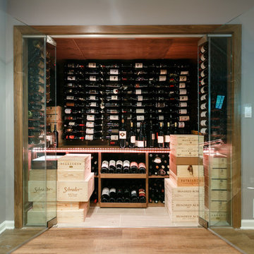 Short Hills NJ Contemporary Modern Wine Cabinet