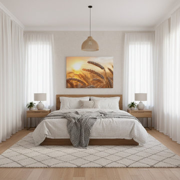 Amber Waves Modern Organic Style Wall Art