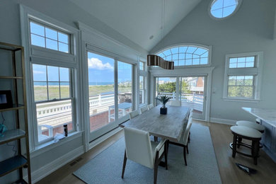 Inspiration for a coastal dining room remodel in Philadelphia