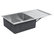 vidaXL Handmade Kitchen Sink with Strainer Stainless Steel Under-Mount Sink