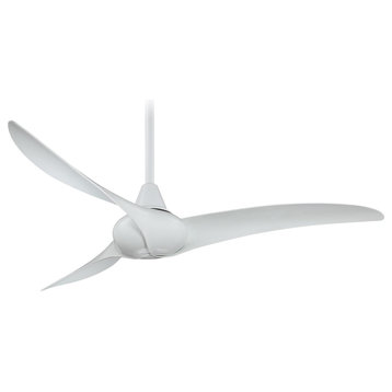 Minka Aire Wave 52 in. Indoor White Ceiling Fan with Remote Control