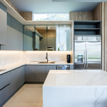 Natural Elegance: Modern Kitchen with Organic Elements in Miami