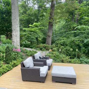 Cedar deck and hot tub