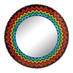 Dimond Home - Vibrant Multi Starburst Round Mirror - Wall Mirrors
