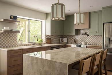 Inspiration for an eclectic kitchen remodel in Austin