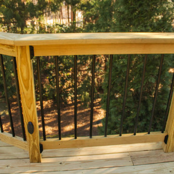 Deck Build Using Pressure Treated Pine with Timbertech Deck Lighting