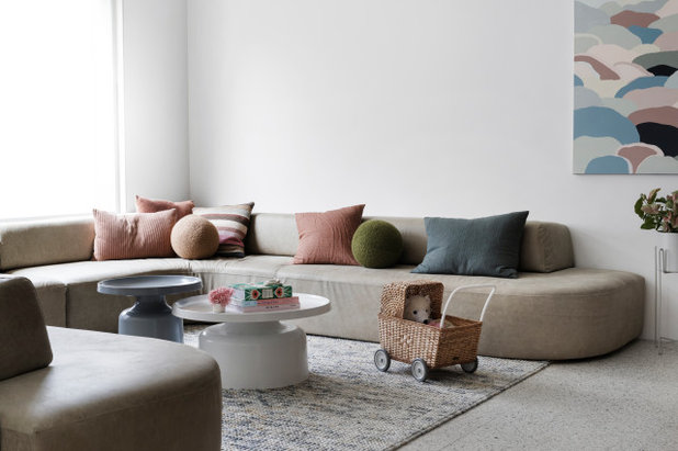 Contemporary Living Room by BuildHer Collective