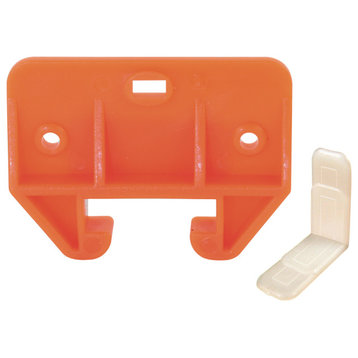 Orange, Plastic Drawer Track Guide Kit, 2Pack