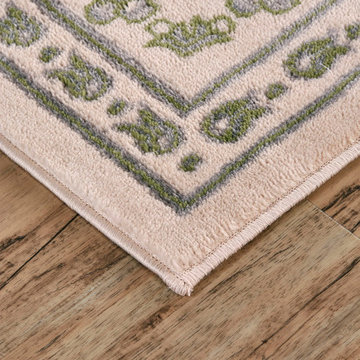 Aileen Area Rug in Cream & Green