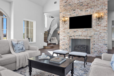 Inspiration for a modern living room remodel in Houston