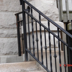 Entrance stairs iron railing - Products