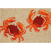 Frontporch Crabs Indoor/Outdoor Rug Natural 2'x3'