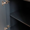 48" Double Sink Vanity, Dark Gray Finish With White Quartz And Rectangle Sink