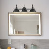 Bellevue GBF85105 3 Light 24"W Bathroom Vanity Light Set - Matte Black