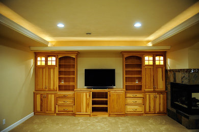 Basement - traditional basement idea in Milwaukee