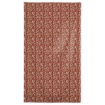 Circle Vine Red 58 x 102 Outdoor Tablecloth