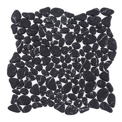 Riverbed Glass Pebbles by Glazzio Tile - Mosaic Tile