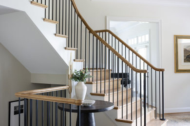Inspiration for a staircase remodel in DC Metro