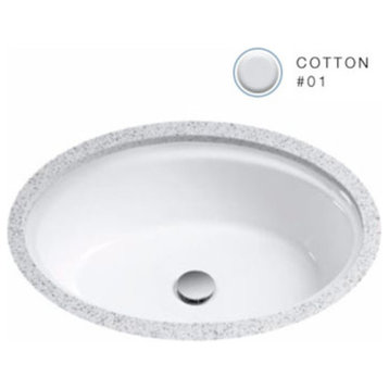 TOTO LT643 Dartmouth 17-1/4" Undermount Bathroom Sink - Cotton