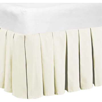 Classic 14" Dust Ruffle Bed Skirts, Ivory, 78" X 80"