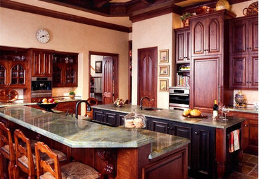 Inspiration for a mediterranean kitchen remodel in Dallas