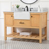 Elegant VF60148NW-BS 48" Single Bathroom Vanity, Natural Wood