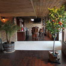 terrasse +salle de jeux + bar