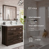 The Amalfi Bathroom Vanity, Gray Oak, 36", Single Sink, Freestanding