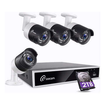 1080p HD 8-Channel Security Camera System With4 Cameras and 2TB HDD Storage