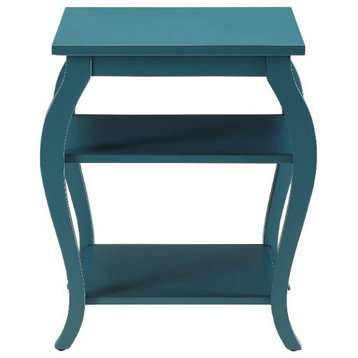 Acme Becci Accent Table Teal Finish