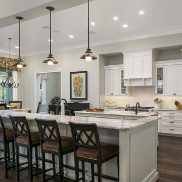 Coastal inspired estate sited on over one acre on Lake Butler in Windermere