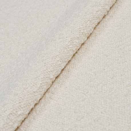 4"x4" Fabric Swatch, Ivory White Boucle