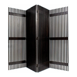 MODERN VERTICAL WOOD PANEL DECORATIVE FOLDING SCREEN - Products