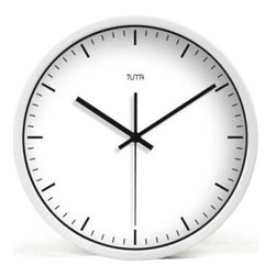 12" Modern Style Wall Clock in Stainless Stee l-TUMA(BZ115W) - Wall Clocks