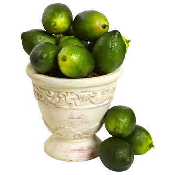 Faux Limes, Set of 12, Green