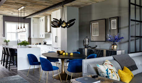 Houzz Tour: Rich Hues and Industrial Style Transform a Plain Home