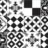 Black and White Azulejos Peel and Stick Backsplash