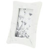 Marble, 4x6 Curved Photo Frame, White