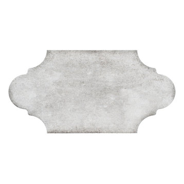 SomerTile Alhama Provenzal Porcelain Floor and Wall Tile, Grey