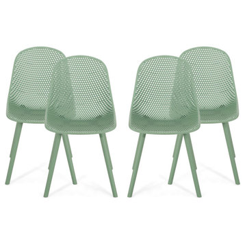 Posey Outdoor Dining Chair, Set of 4, Green