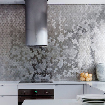 Tile: UBIQUITY Stainless Steel Brushed Finish