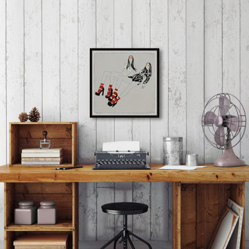 "Laid Back Fashion" Framed Painting Print