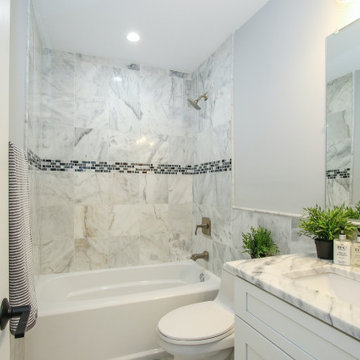 Bathroom Remolded With Standing Shower, Sink With Cabinet Space, Washington DC