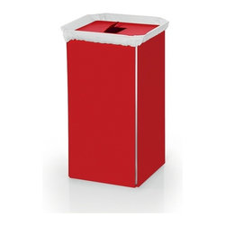 WS Bath Collections Bandoni 53443.11 Laundry Basket in Red - Hampers