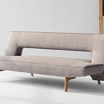 Innovation USA | Puzzle Mixed Dance Grey Sofa Bed | Licqured Oak Legs -$1200.36