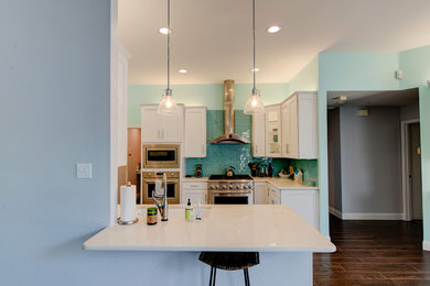 Mid-sized trendy home design photo in Dallas